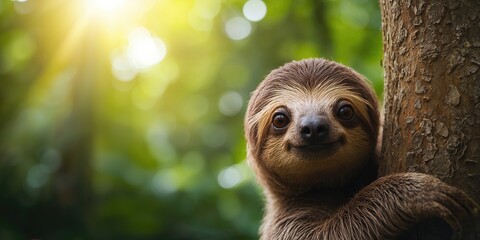 Obraz premium A man in a light blue shirt using a virtual touchscreen interface to select options, emphasizing user interaction and interface efficiency