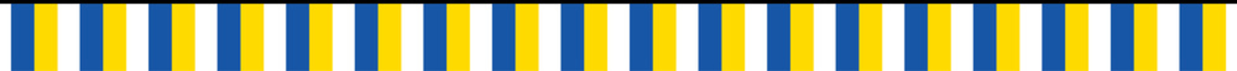 Seamless flag of Ukraine party bunting border. Flat design illustration.