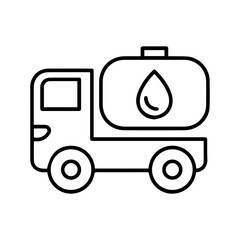 Fuel Tanker Truck Icon