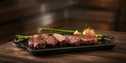 Tea plantation at dusk with lush green rows and warm lighting, serving as a background for layout design, Earth Day