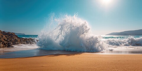 River scene with flowing water as a natural landscape for environmental preservation awareness