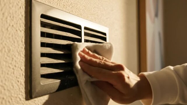 Air Vent Cleaning Process: A Detailed Demonstration of Removing Dust for Better Air Quality
