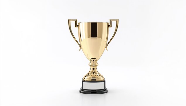 Golden and silver trophy awards on a surface, emphasizing achievement recognition for awards day