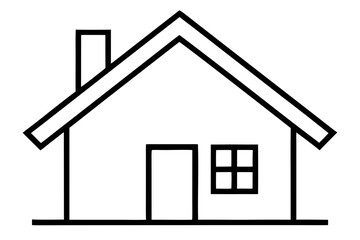 Home silhouette vector, home icon black symbol
