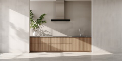 Empty vintage rectangular frame in museum, serving as a display placeholder for artwork or photographs