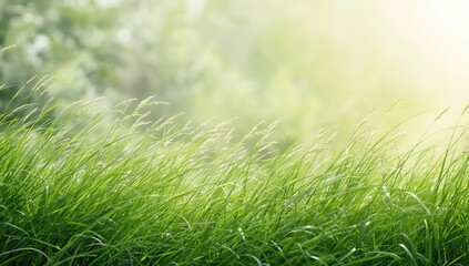 Wild grass growing in a natural field, serving as a background for layout or design, summer, nature, grass, garden, green, plant, field