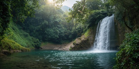 Fototapeta premium Paintbrush on a can resting on a wooden table, used as a background for text or layout design, Copyspace.png