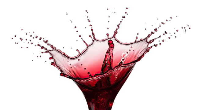 Vibrant Red Dynamic Splash Abstract Liquid Motion Art Design Photography