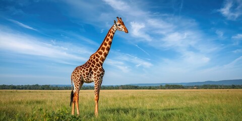 Autumn sky and calm river flow, seasonal change, Earth Day