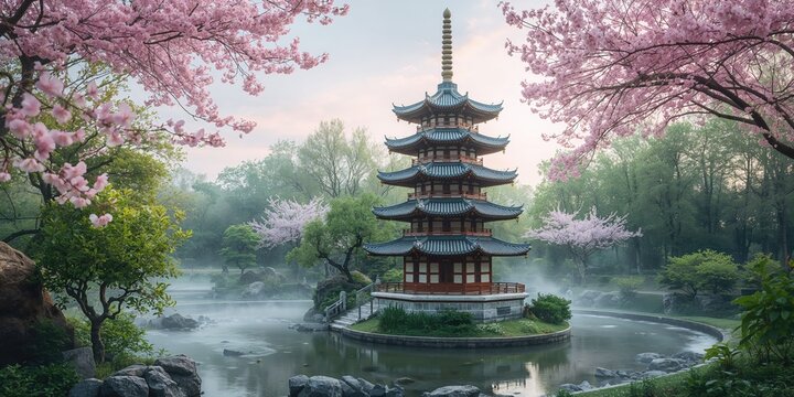 Small alley in a fishing village overlooking the sea, serving as a scenic backdrop for coastal tourism promotion