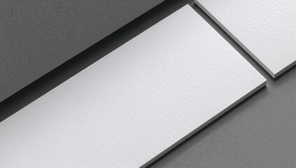Fototapeta premium Textured business card mockup, suitable for professional presentation and branding
