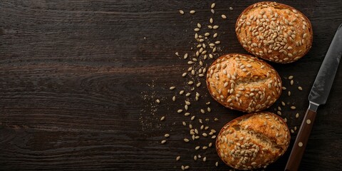 Fried chicken and sticky rice sold at market stalls, emphasizing street food safety and hygiene practices