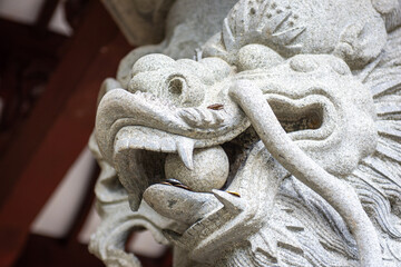 Chinese dragon statue