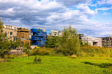 Le jardin Aquatique dans le quartier de Confluence &agrave; Lyon en France