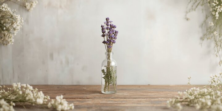 Cotton flowers arranged in a vase on a plain background for textile design, floral decoration, or botanical study