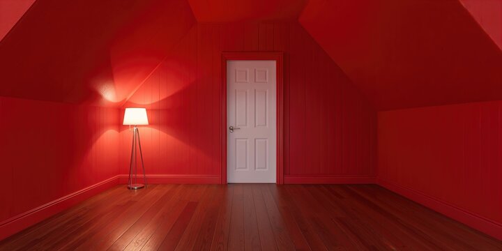 Decorated interior room, serving as a background for text and layout, ideal for editorial headers or informational panels