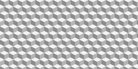 3d abstract geometric grey pattern. Art background illustration with seamless texture