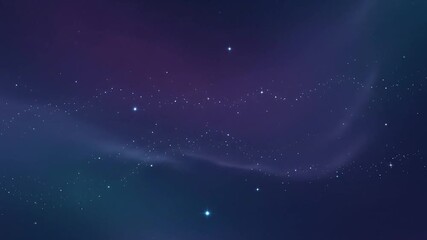 Seamless Starry Night Loop, Ethereal Abstract Motion Background