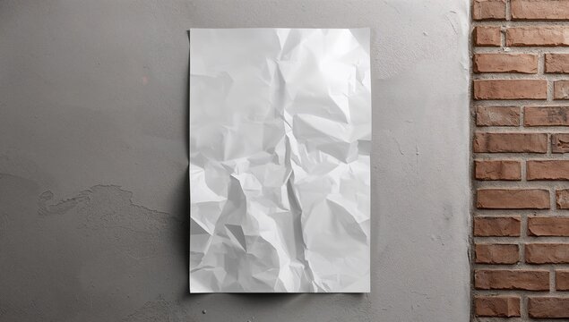 Poster mockup design, optimal layout for visual communication and branding use