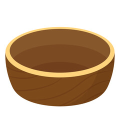 Brown Bowl. Bowl on PNG.