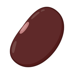 Kidney bean. Kidney bean on png.