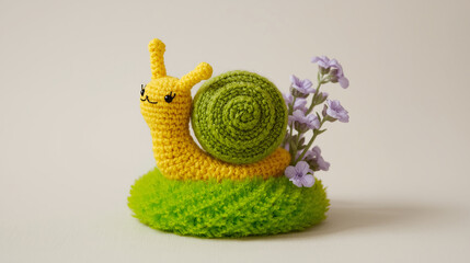 Knitted snail
