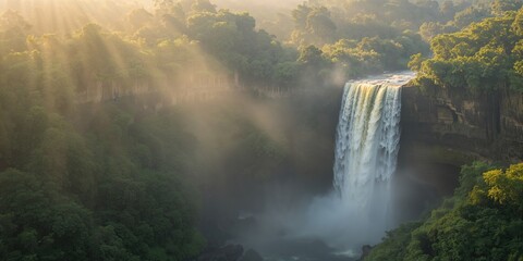 Fototapeta premium Woman carrying a basket of wild mushrooms in a forest, emphasizing foraging safety during foraging season