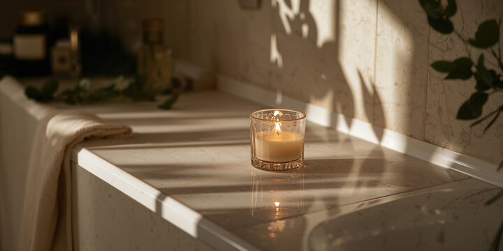 Black cat watching fish swim in lake Vouliagmeni, scene emphasizing wildlife observation and natural habitat, Earth Day - Powered by Adobe