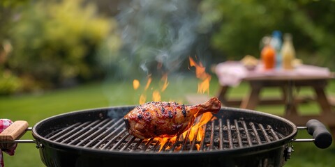 Blurred background with bokeh effect behind a high-performance vehicle at a racing shop, suitable for automotive layout backgrounds