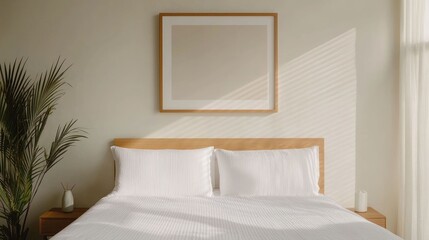 A tranquil and inviting bedroom space adorned with affirmation artwork creating a calming and restorative environment that promotes mental well being self care and personal growth