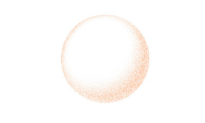 A simple, soft, spherical object with a textured surface, possibly representing a pastel orb or a delicate abstract form