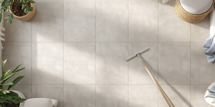 Clean towels folded on bed serve as a bedding preparation background, suitable for layout and text placement