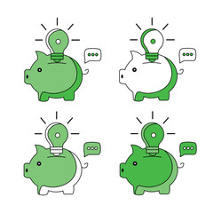 Obraz premium saving money ideas for business and finance