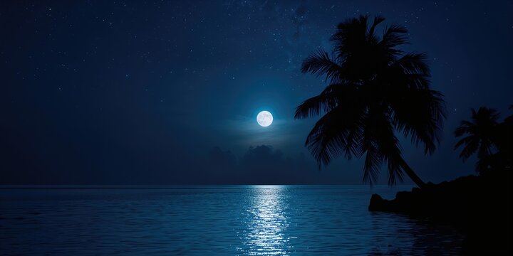 Abstract background for beauty product presentation on a sophisticated pink wall with a white table and exotic palm accents - Powered by Adobe