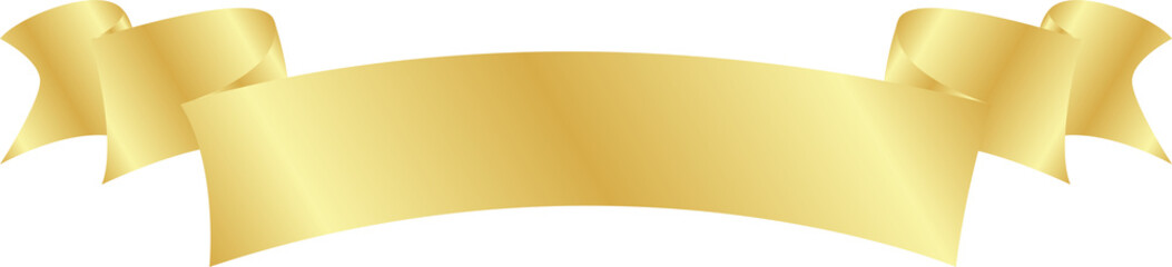 golden ribbon label border flag gradient illustration design for decorative banner text copy space luxury premium product quality