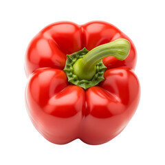 Vibrant red bell pepper showcasing fresh, healthy flavor for culinary creations