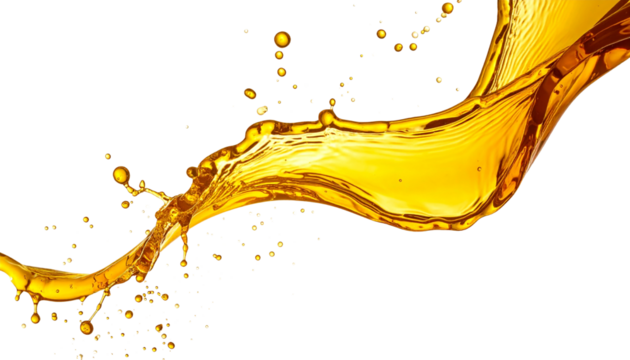 Yellow Water or Oil Wave or Splash - Watery substance for Product Health Care and Cosmetics packaging placement - Oily Liquid - Transparent PNG flowing cosmetic