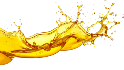 Yellow Water or Oil Wave or Splash - Watery substance for Product Health Care and Cosmetics packaging placement - Oily Liquid - Transparent PNG flowing cosmetic