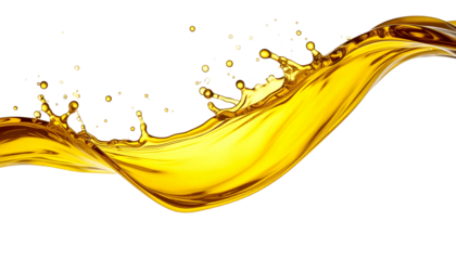 Yellow Water or Oil Wave or Splash - Watery substance for Product Health Care and Cosmetics packaging placement - Oily Liquid - Transparent PNG flowing cosmetic