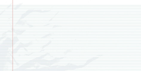Planner crumpled lines grid paper. Ruled blank background. Rough office paper sheet. Vector binder pattern cover. Craft abstract diary or memo textured. Letter bg for school, journaling, notes design.