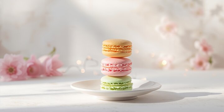 Stack of chocolate brownies with chocolate glaze, fresh berries and mint leaves on a white plate, dessert presentation for a special occasion