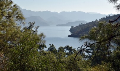 A section of the outskirts of the small Turkish resort town of Marmaris