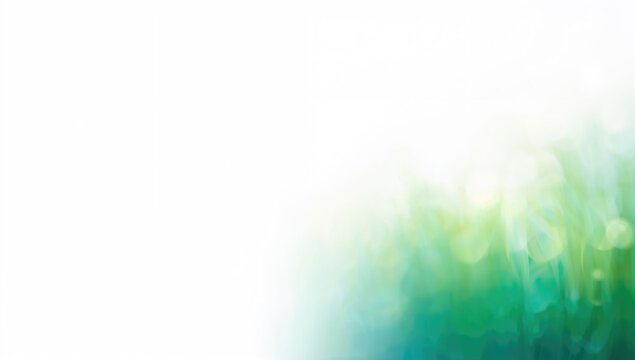Abstract background with vibrant green and blue hues for environmental awareness events