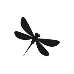 Dragonfly logo design with style and creative concept