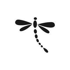 Dragonfly logo design with style and creative concept