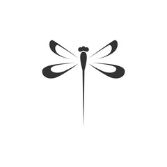Dragonfly logo design with style and creative concept