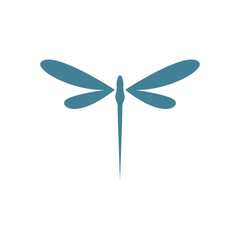 Dragonfly logo design with style and creative concept