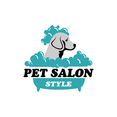 Vector icons of animal care and dog grooming