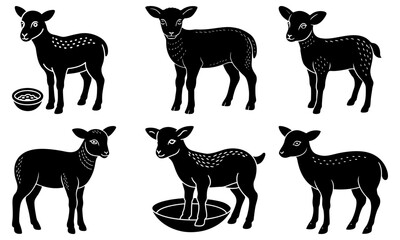 Cute lambs graze and play, a pastoral scene of springtime joy and innocence, evoking feelings of peace, nature, and new beginnings, perfect for children's books