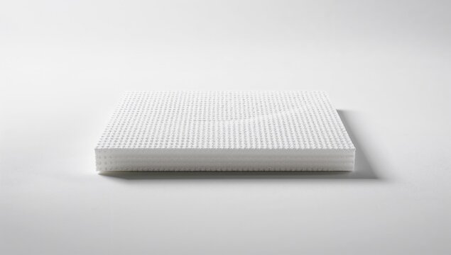 Closeup of shock proof foam pad used in packaging as textured background, emphasizing protective material for shipments